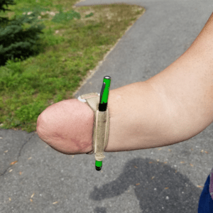 Amputee tools for daily life, prosthetics, stylus attached to wrist