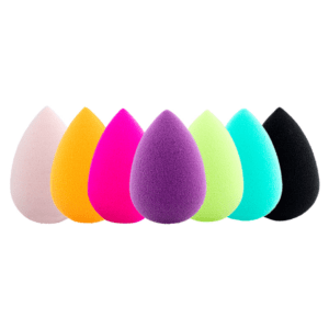 various colors of makeup blenders