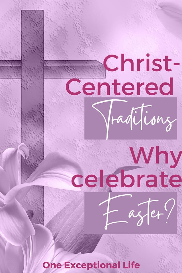 purple cross, lilies, what is easter