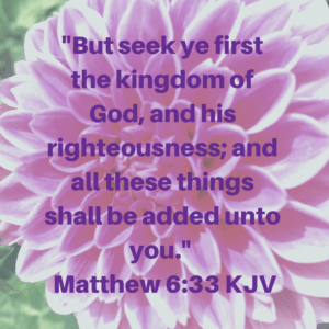 Matthew 6:33 kjv seek ye first the kingdom of God