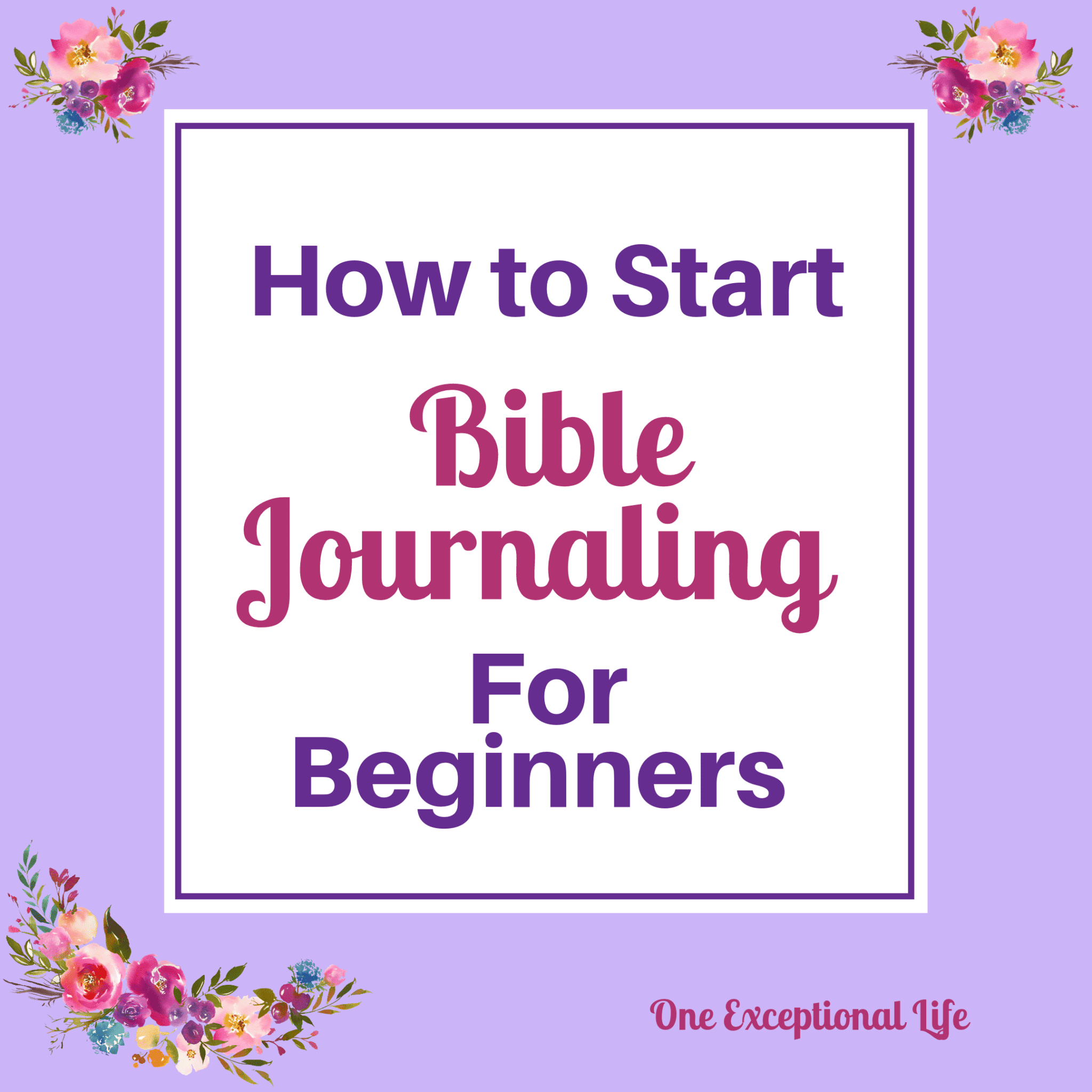 purple background, bible journaling for beginners