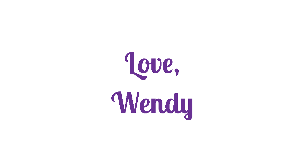 love wendy, logo signature