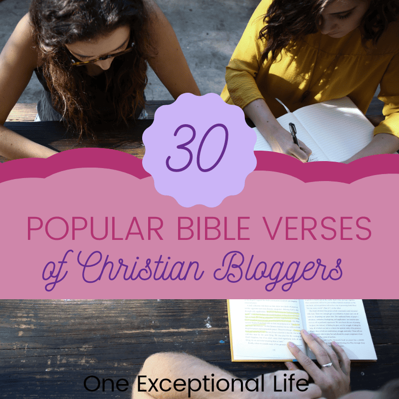 30 Popular Bible Verses of Christian Bloggers