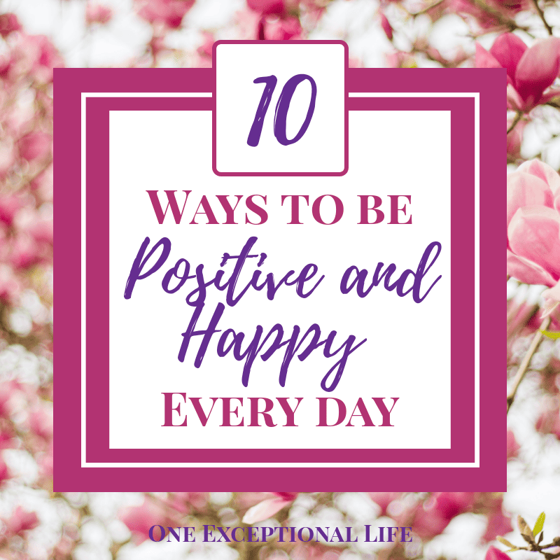 pink flowers, how to be positive and happy