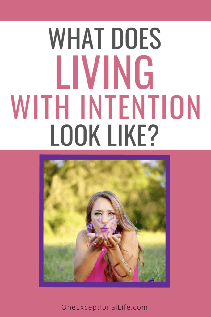 woman blowing kisses, living with intention