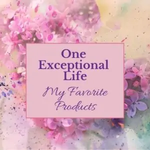 shop my favorite products, pink flower background