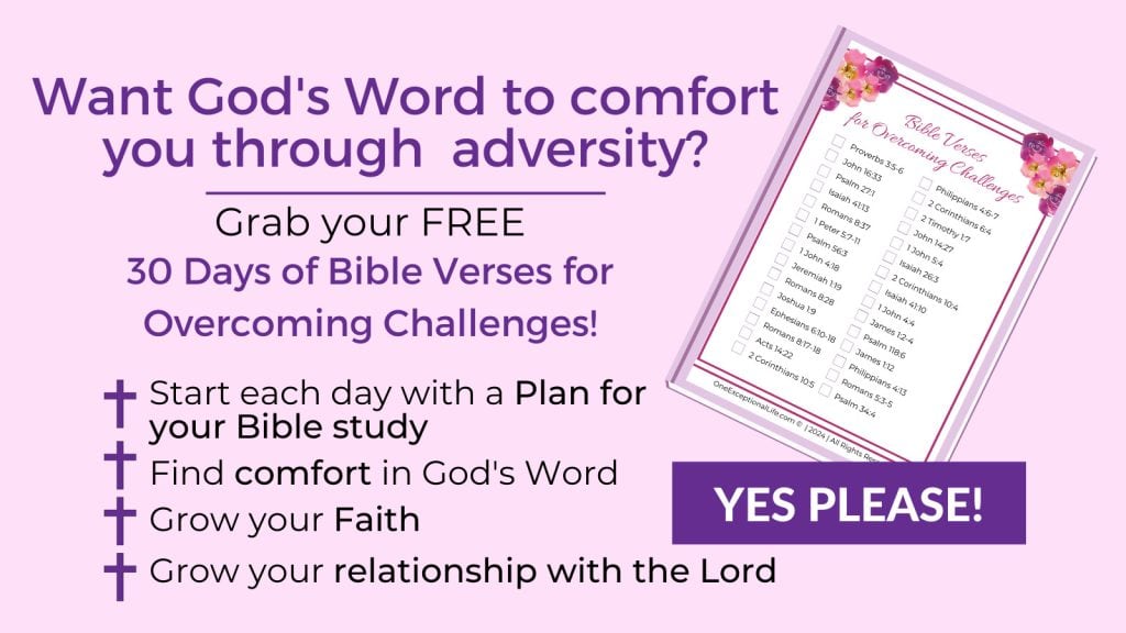 mockup for 30 bible verses for overcoming challenges