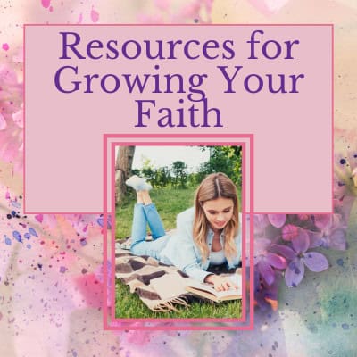 resources for growing your faith, woman in grass reading bible