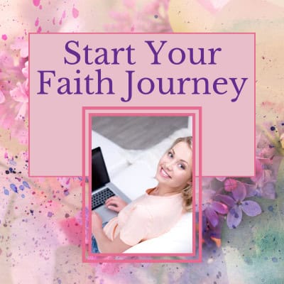 Start Here - One Exceptional Life 1 Start your faith journey gateway to recent articles on website. Smiling blonde girl on laptop.